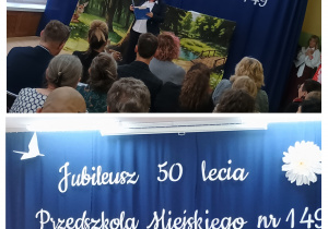 Pani Dyrektor przemawia do gości
