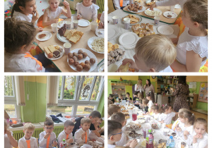 Poczęstunek po występie dla dzieci