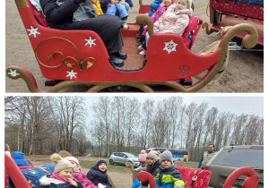 Grupa I w saniach Mikołaja