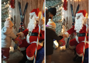 Dzieci z grupy II z Mikołajem