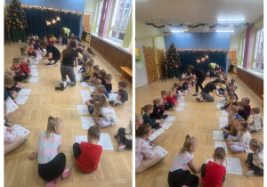 Dzieci ozdabiają list do Pana Premiera