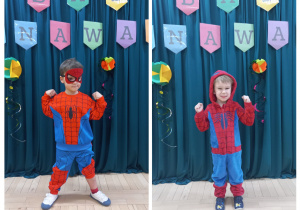 Chłopcy z grupy 1 pozują do zdjęcia