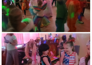 Dzieci bawią się na karnawale