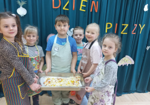 Pizza wykonana przez przedszkolaki