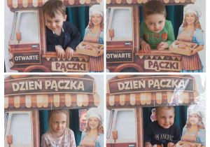 Dzieci z grupy I w fotobudce