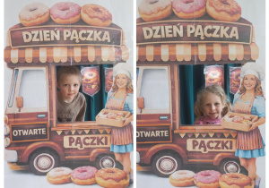 Przedszkolaki z grupy II w fotobudce