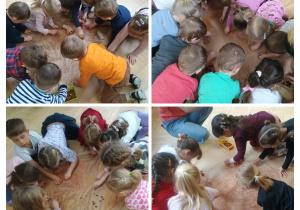 Dzieci kolorują pączki