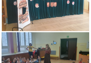 Dzieci słuchają historii pączka