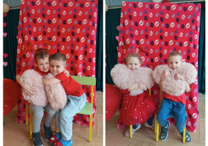 Dzieci z grupy II pozują do zdjęcia