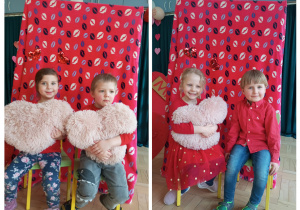 Dzieci z grupy II pozują do zdjęcia