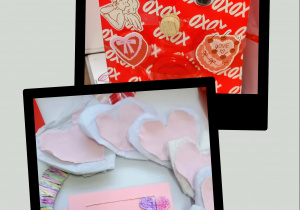 Prace wykonane przez dzieci na Konkurs Walentynkowy