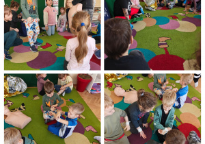 Dzieci z grupy IV podczas warsztatów z pierwszej pomocy