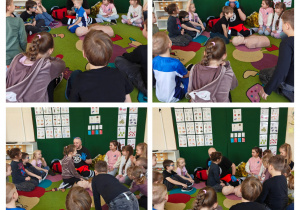 Prowadzący pokazuje dzieciom sprzęt do badania