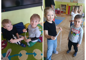 Dzieci uczą się zakładać opatrunki