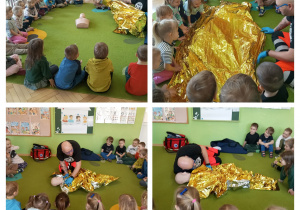 Grupa II poznaje zastosowanie koca ratunkowego