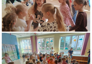 Dzieci bawią się przy muzyce