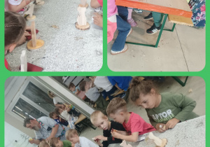 Dzieci na warsztatach plastycznych