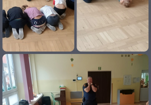 Dzieci w pozycji obronnej przed psem